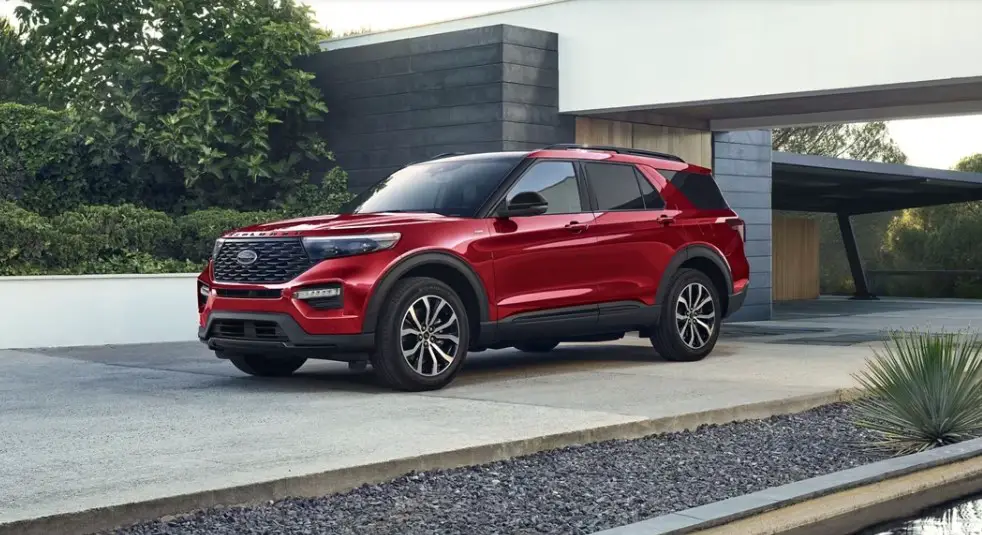 Red Ford Explorer