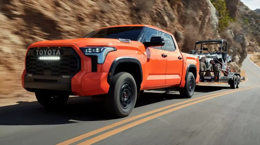 Toyota Tundra exterior latest model orange color