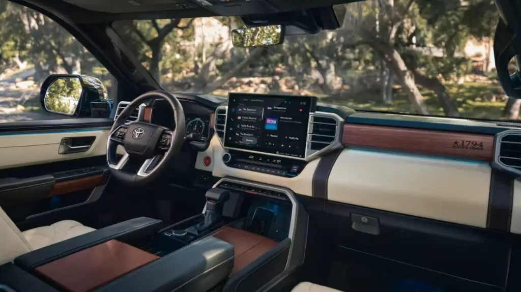 Toyota Tundra interior latest model