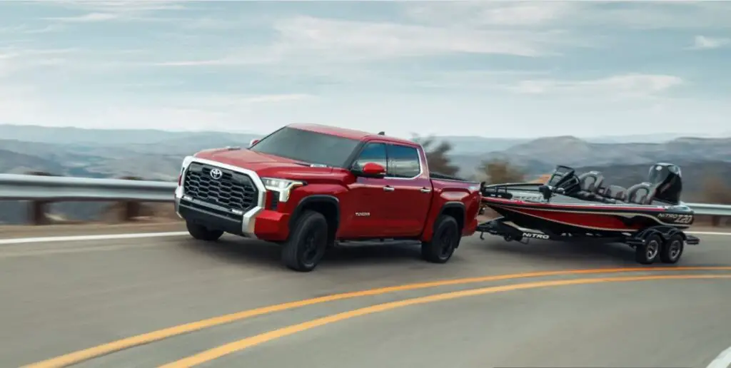 Toyota Tundra red latest model